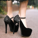 Pumps Platform Super High Heeled Bride Party Wedding Footwear Shoes
