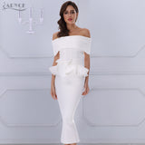 Slash Neck Short Sleeve Dress