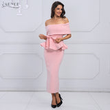 Slash Neck Short Sleeve Dress
