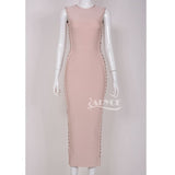 Bodycon O-Neck Hollow Out Dress