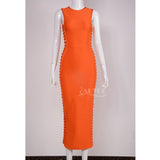 Bodycon O-Neck Hollow Out Dress