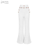 Fashion Red White Wide Leg Trousers