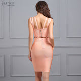 V Neck Sleeveless Vestidos Hollow Out Dress