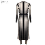 Striped Women 3 Pieces Sets Crop Tops&Pants&Jacket  Set