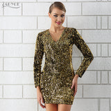 Sequins Embellished Runway Dress