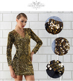 Sequins Embellished Runway Dress