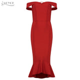 Bandage Slash Neck Dress