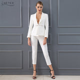 Long Sleeve Jacket&Pants 2 Two Pieces Women Set