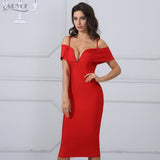 Deep V Neck Luxury Party Dress