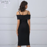 Deep V Neck Luxury Party Dress