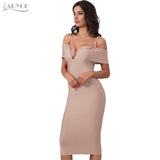 Deep V Neck Luxury Party Dress