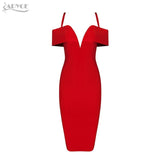Deep V Neck Luxury Party Dress
