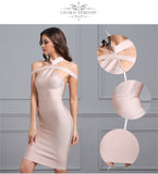Sexy Off The Shoulder Halter Women Dress