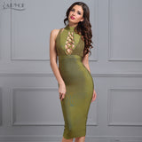 Sexy Halter Sleeveless Hollow Out Bodycon
