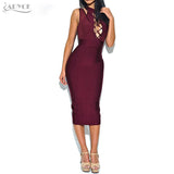 Sexy Halter Sleeveless Hollow Out Bodycon