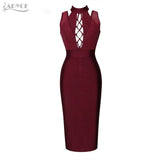 Sexy Halter Sleeveless Hollow Out Bodycon