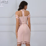 Royal blue Apricot Hollow Out Bodycon Dress