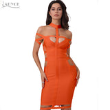 Royal blue Apricot Hollow Out Bodycon Dress