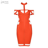 Royal blue Apricot Hollow Out Bodycon Dress