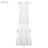 Chic Sexy White Slash Neck Long Dress