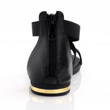 Flats Heel Sandals Ladies Shoes Black