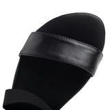 Flats Heel Sandals Ladies Shoes Black