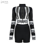 Beads Embellished Crop Tops&Pants Dress Set