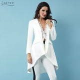 Casual Open Stitch Trench White Long Sleeve Dovetail Skirt Style Pleated Long Women Coats