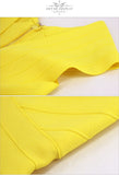 Sexy Yellow Sleeveless  V Neck Woman Maxi Dress