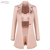 Crop Tops&Shorts&Jacket 3 Three Pieces Set