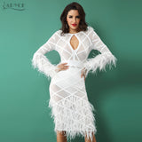 O Neck Hollow Out White Dress