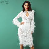 O Neck Hollow Out White Dress