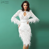 O Neck Hollow Out White Dress