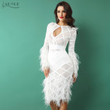 O Neck Hollow Out White Dress