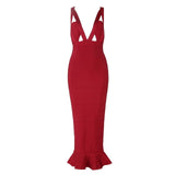 Sexy Hollow Out Sleeveless Bandage Dress
