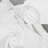 Jumpsuit Bow One Shoulder Half Batwing Sleeve Rompers Jumpsuit SexyWhite Bodycon Bodysuits