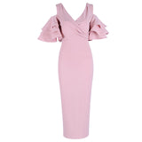 Butterfly Short Sleeve Patchwork Dress