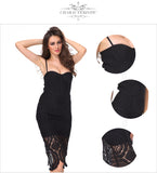 Sexy Blue Black Lace Party Dress