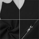 Sexy Backless Halter Hollow Out Spaghetti Strap Dress