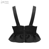 Short Top Vest V-Neck Ruffles Tank Women Top