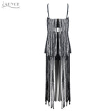 Sleeveless Tassels Fringe Dress