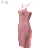Spaghetti Strap Hollow Out Mini Bodycon Dress