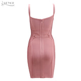 Spaghetti Strap Hollow Out Mini Bodycon Dress