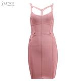 Spaghetti Strap Hollow Out Mini Bodycon Dress