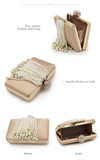 NATASSIE Pearl Tassel Women Clutch Bag