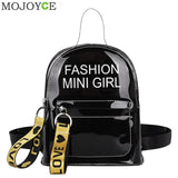 Transparent Female Backpack Clear PVC  Rucksack