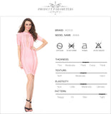 Mesh High Neck Bandage Dress