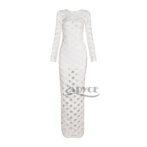 Long Sleeve Hollow Out Sexy Party Women Dress