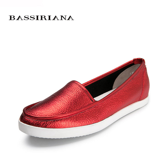 Genuine Leather Women's Loafers Casual Women Shoes