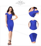 Elegant Off The Shoulder Bodycon Dress
